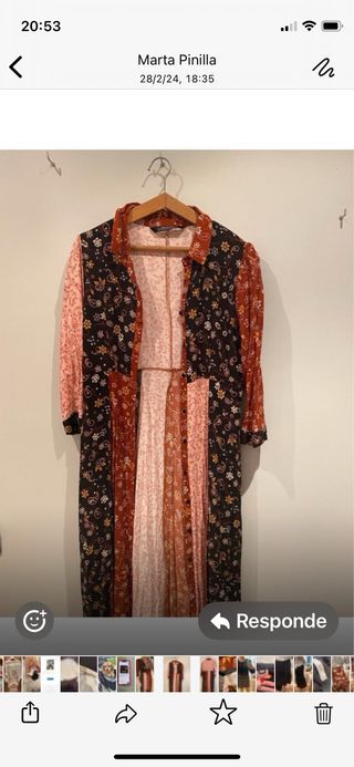 Bonito vestido de flores 