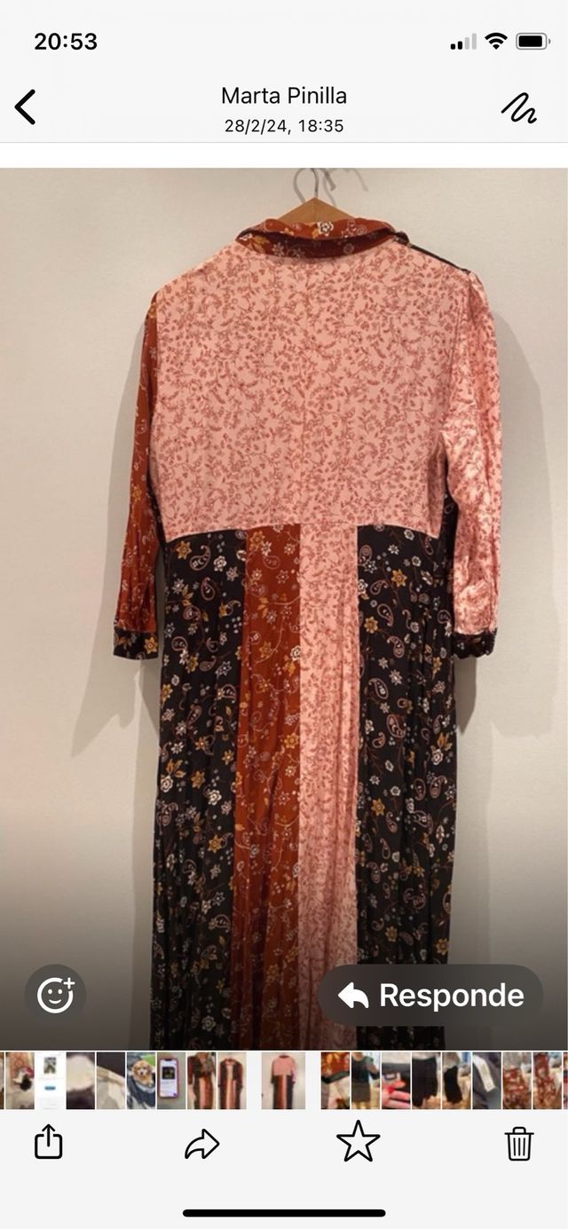 Bonito vestido de flores