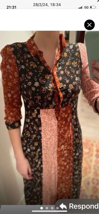 Bonito vestido de flores