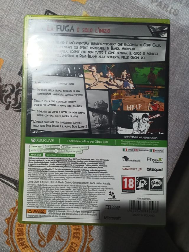 Escape dead Island Xbox 360