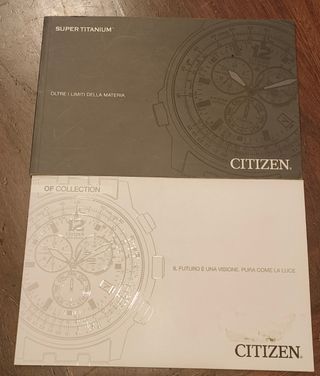 Due cataloghi Citizen