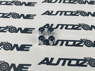 Tapones Audi grises metálicos para válvula rueda