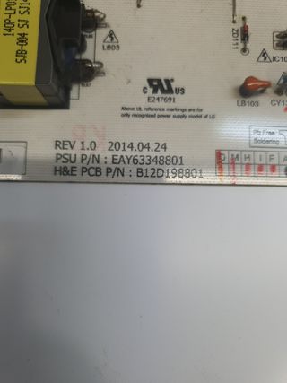 Fuente Alimentación EAY63348801 LG 55EC930V-ZA