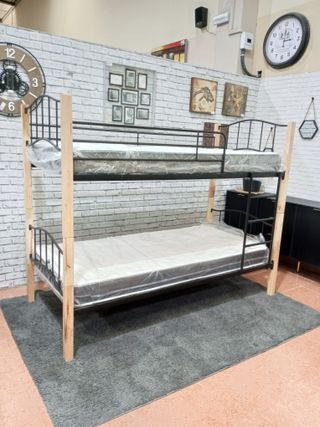 ENVIO GRATIS: LITERA DOBLE + 2 COLCHONES (90X190CM