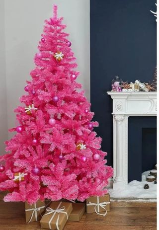 Árbol de Navidad fucsia