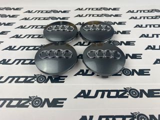 Emblema Audi gris 60 mm para centro de llantas