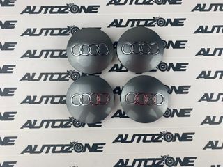 Emblema Audi gris 60 mm para centro de llantas