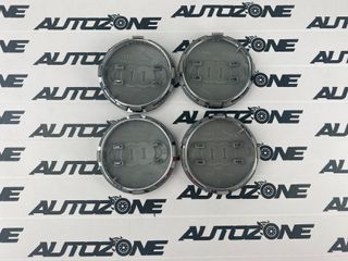 Emblema Audi gris 61 mm para centro de llantas