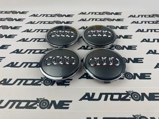 Emblema Audi gris 61 mm para centro de llantas