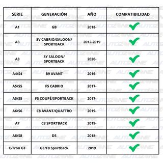 Emblema Audi negro 61 mm para centro de llantas