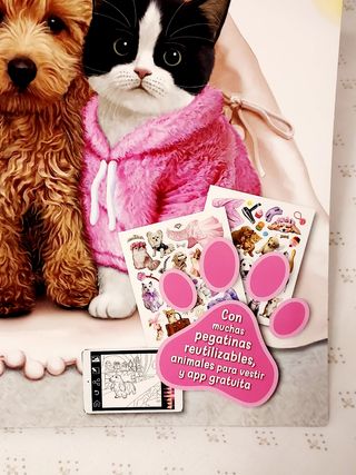 Crías de animales libros de pegatinas.