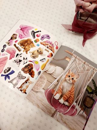 Crías de animales libros de pegatinas.