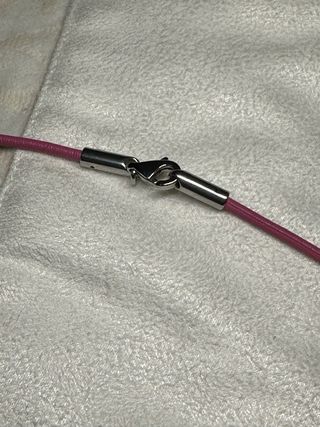 Conjunto Lotus Acero y cuero rosa