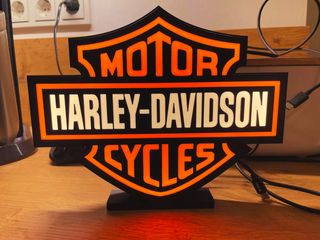 Harley Davidson Lightbox LED | Iluminação NOVO