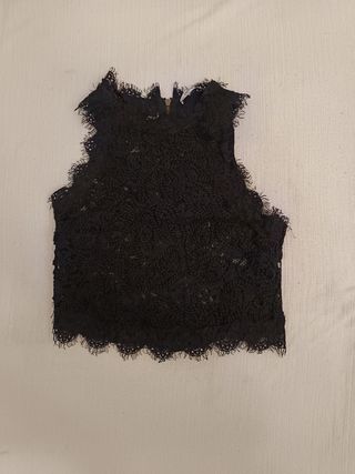 Top encaje Zara talla M