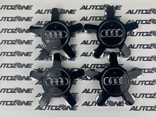 Emblema Audi negros 135 mm para centro de llantas
