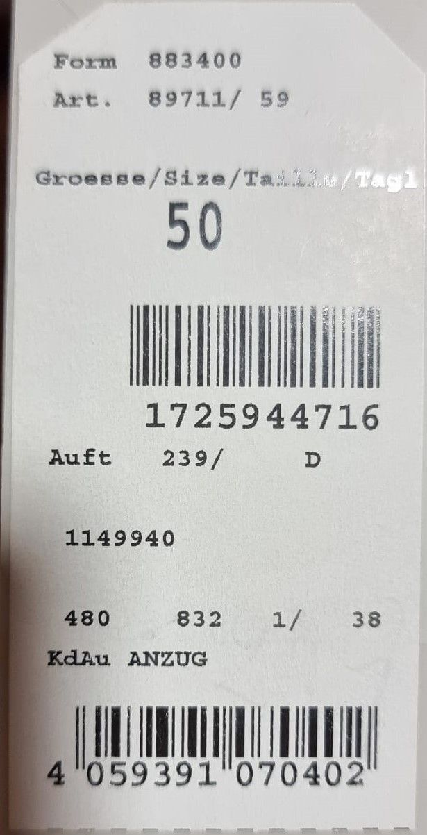 Vestito da uomo Bugatti nuovo