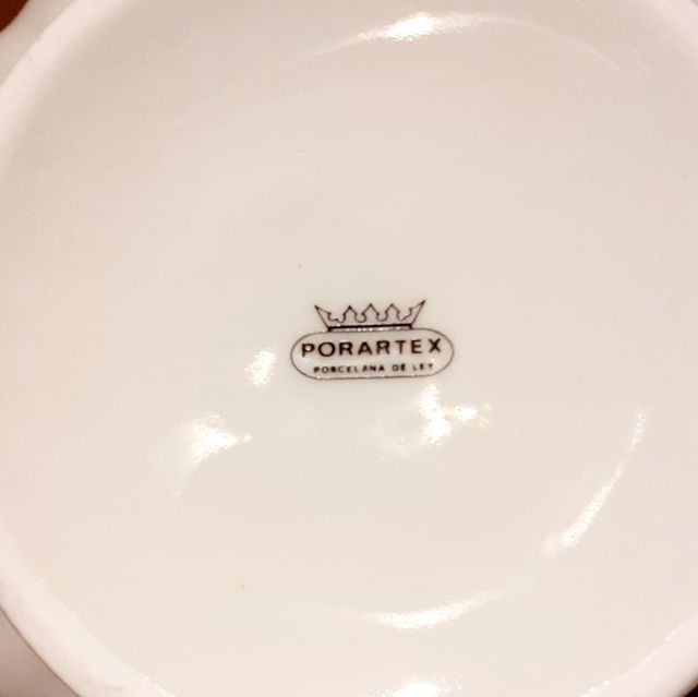 Juego de Café 12 piezas, porcelana blanca