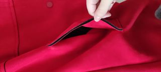 Abrigo chaquetón rojo Zara