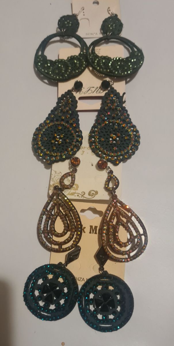 4 paia orecchini stile boho