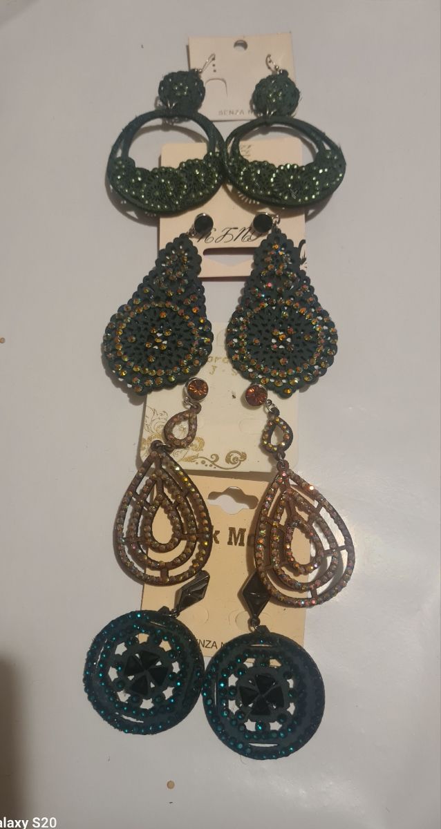 4 paia orecchini stile boho