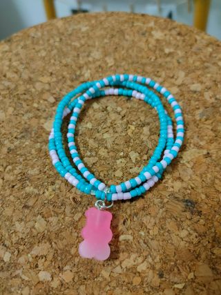 Pulsera Oso Gominola Rosa