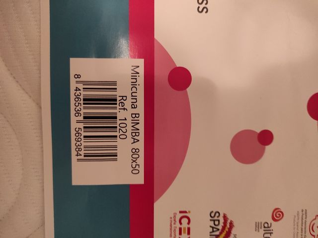 Colchón minicuna, colchoneta cambiador