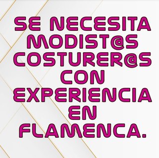 Se busca modist@ costurer@