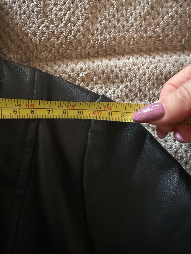 Casaco pele e pelo sintético