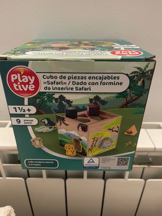 Cubo dadi in legno
