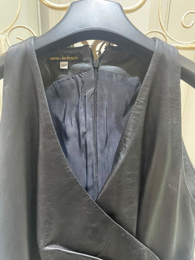 Vestido piel Amaya Arzuaga