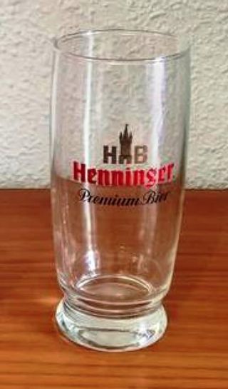 VASO DE CERVEZA HENNINGER PREMIUM BIER, NUEVO