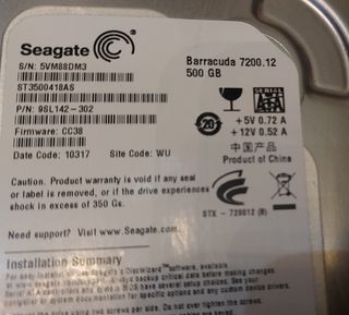 HDs 500gb sata seagate y wd