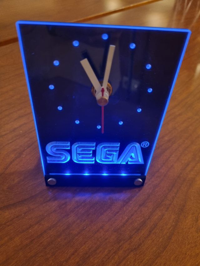 Sega clock watch with LED light
