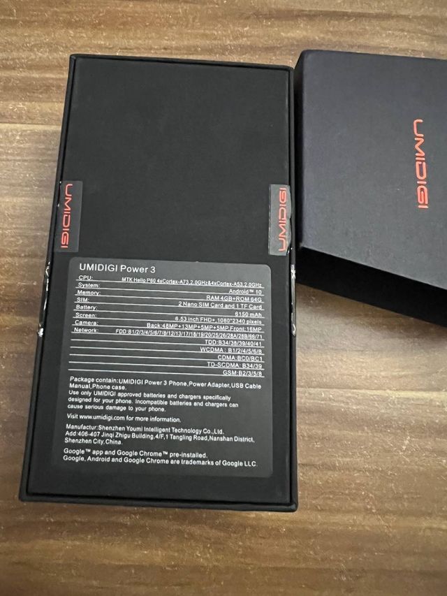 Umidigi power 3 64GB dual sim novo