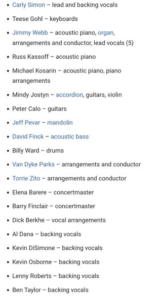 Enhanced CD de Carly Simon: "Film Noir" (1997)