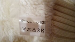 Cappotto bianco in maglia