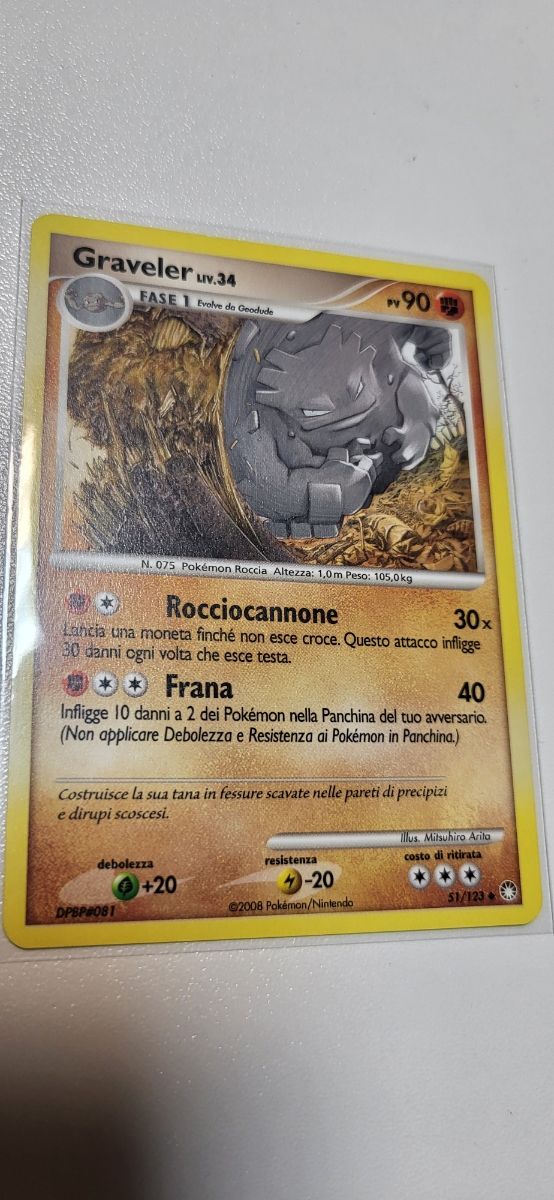 Carta Pokemon Graveler 51/123 ita