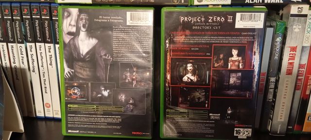 PROJECT ZERO 1 y 2 XBOX 