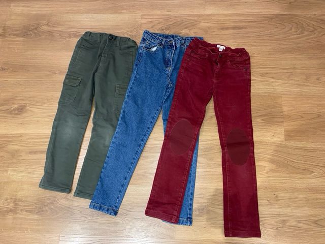 Lote 3 pantalones talla 7-9
