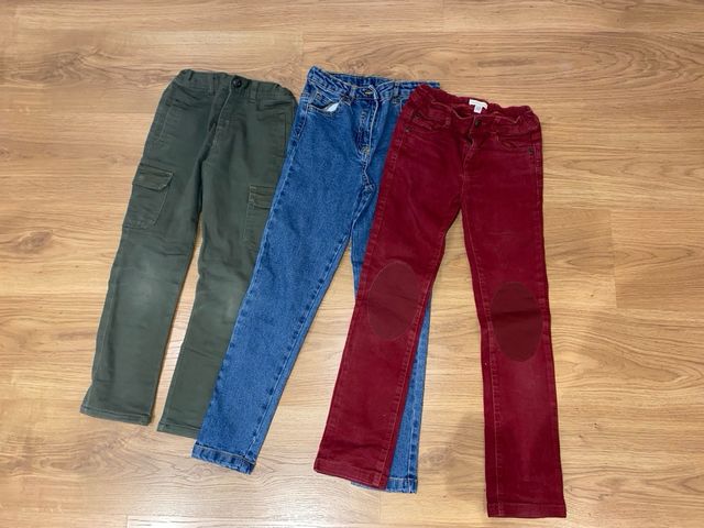 Lote 3 pantalones talla 7-9