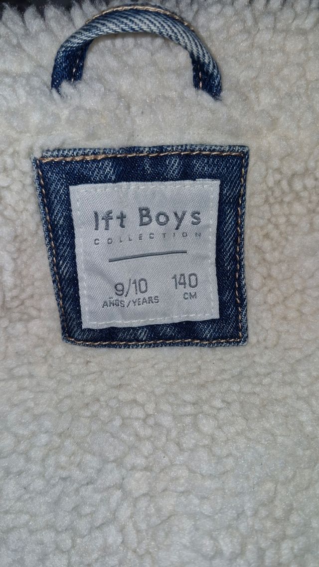 Cazadora vaquera borrego niño