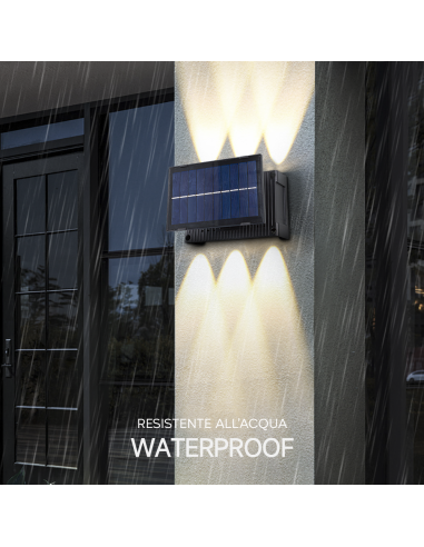 2x Lamparas Led Pared Solar