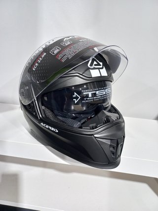 CASCO INTEGRAL MOTO.GAFA SOLAR NEGRO MATE. UNISEX