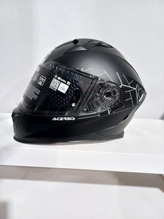 CASCO INTEGRAL MOTO.GAFA SOLAR NEGRO MATE. UNISEX