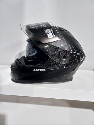 CASCO INTEGRAL MOTO.GAFA SOLAR NEGRO MATE. UNISEX