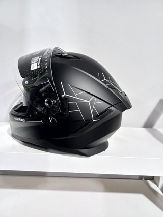 CASCO INTEGRAL MOTO.GAFA SOLAR NEGRO MATE. UNISEX