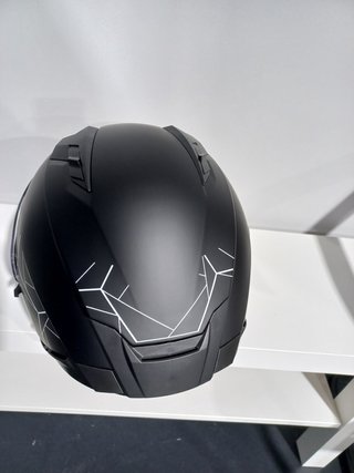 CASCO INTEGRAL MOTO.GAFA SOLAR NEGRO MATE. UNISEX