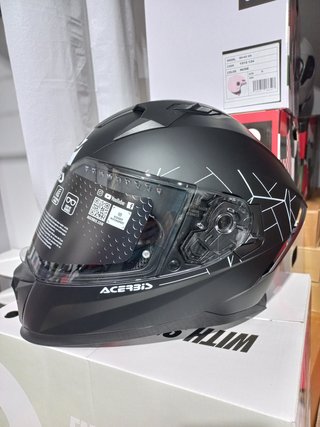 CASCO INTEGRAL MOTO.GAFA SOLAR NEGRO MATE. UNISEX