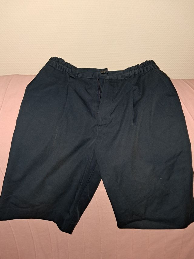 3 Pantalones cortos colegio azul marino